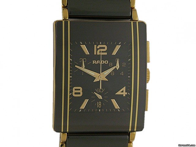 Rado Integral Chronograph Keramik/Gelbgold 36x30mm watches