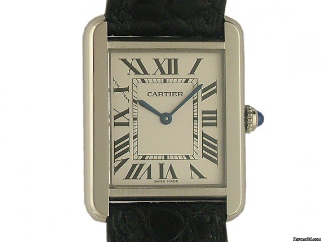 Cartier Tank Solo PM kleines Modell Kroko 31x24mm watches