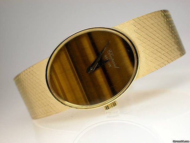 Chopard "KLASSISCHE GOLDBANDUHR-TIGERAUGE-ZIFFERBLATT" watches