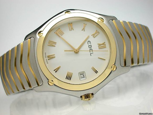 Ebel "CLASSIC GENT XL" Edelstahl/GELBGOLD watches