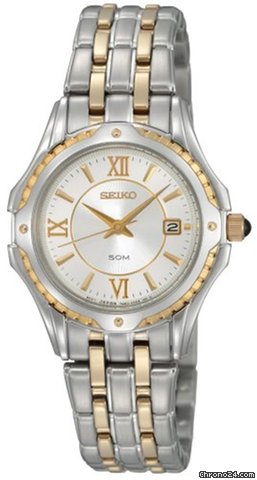 Seiko Le Grand Sport Two-tone White Dial Ladies Watch SXDC36 watches