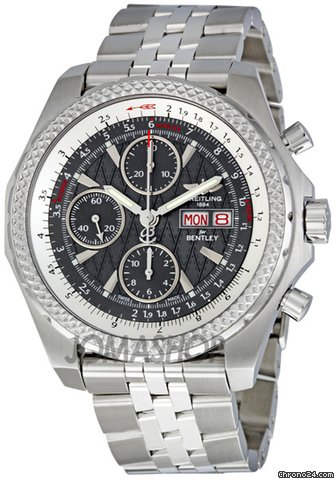 Breitling Bentley GT Racing Grey Dial Chronograph Mens Watch A1336313-F545SS watches