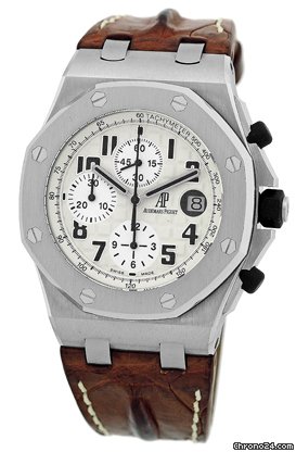 Audemars Piguet Gent's Stainless Steel Royal Oak Offshore Safari Chronograph Strapwatch watches