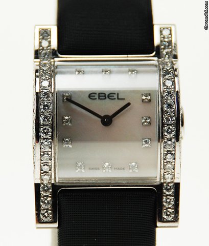 Ebel 18K WHITE GOLD, QUARTZ, DIAMOND WATCH E3157H28-301 watches