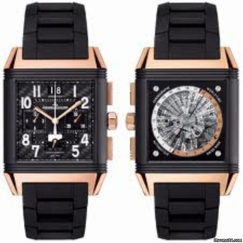 Jaeger-LeCoultre Reverso Squadra World Chronograph Oro Rosa-ceramica Nuovo Box & Paper watches