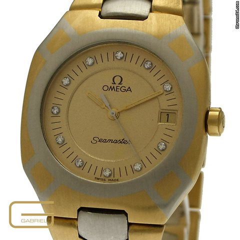 Omega Seamaster 18K.Gold Brillant Blatt watches