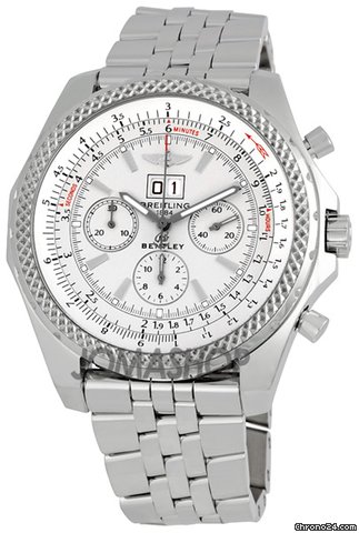 Breitling Bentley 6.75 Chronograph Steel Mens Watch A4436212-G573SS watches