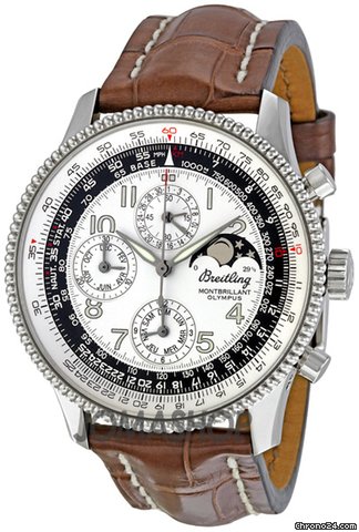 Breitling Montbrilliant Olympus Silver Dial Chronograph Automatic Mens Watch A1935012-G592BRCT watches