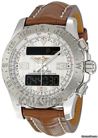 Breitling Airwolf Raven Silver Analog-Digital Dial Mens Watch A7836334-G653BRCT watches