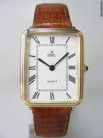 Ebel rectangulaire en or jaune watches