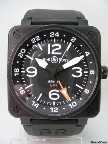 Bell & Ross BR 01-93 GMT PVD watches