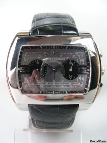 Baume & Mercier City chronograph automatique acier/cuir watches