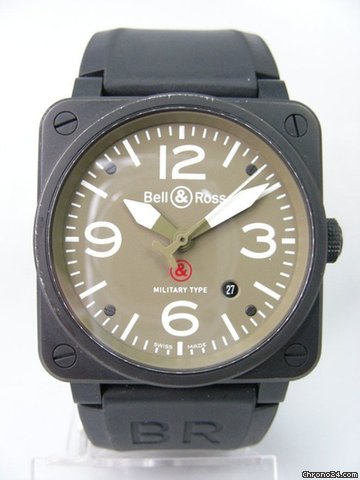 Bell & Ross BR03-92-S military PVD watches