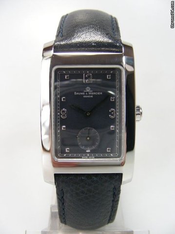 Baume & Mercier Hampton medium acier sur cuir watches