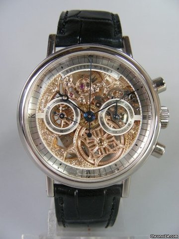 Breguet Ref: 3237 squelette chronographe en or/blanc watches