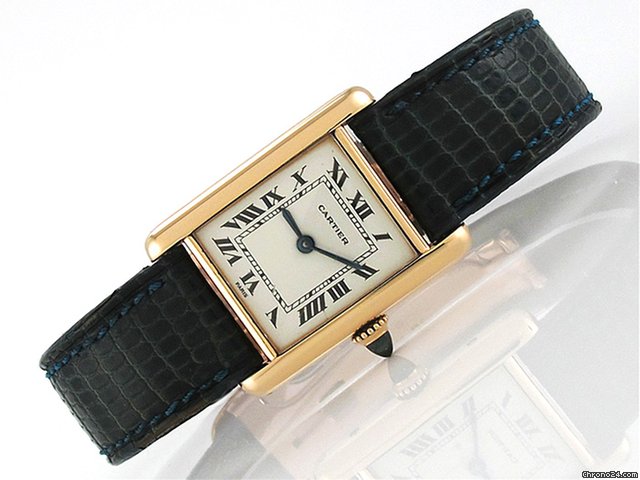 Cartier Damen Cartier "TANK BOUTIQUE PARIS" 750/- Gelbgold Handauf watches
