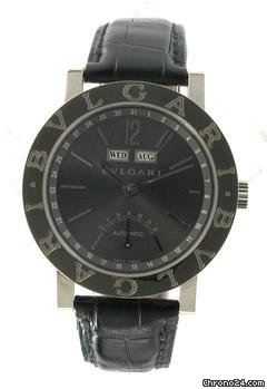 Bulgari "Ltd Edition" retro seconds white gold watches