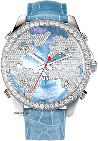 Jacob & Co. Five Time Zone - 47mm, 3.25ct Bezel watches