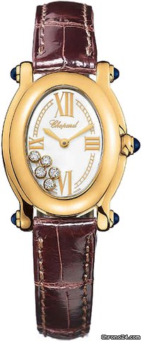 Chopard Happy Sport Oval 5 Floating Diamonds watches