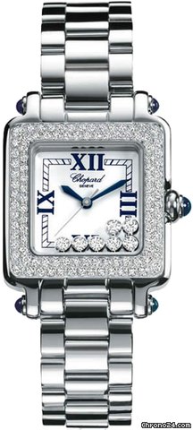 Chopard Happy Sport Classic Square 7 Floating Diamonds watches