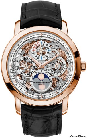 Replica Vacheron Constantin Patrimony Traditionnelle Skeleton Perpetual Calendar Watch