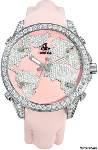 Jacob & Co. Five Time Zone - 40mm, 2ct Bezel watches