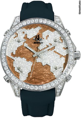 Jacob & Co. Five Time Zone - 40mm, 2ct Bezel watches