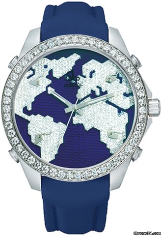 Jacob & Co. Five Time Zone - 40mm, 2ct Bezel watches