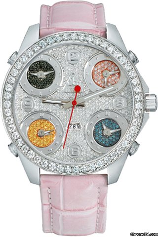 Jacob & Co. Five Time Zone - 47mm, 3.25ct Bezel watches