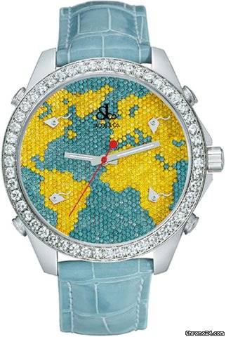Jacob & Co. Five Time Zone - 40mm, 2ct Bezel watches