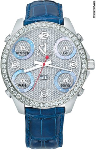 Jacob & Co. Five Time Zone - 47mm, 3.25ct Bezel watches