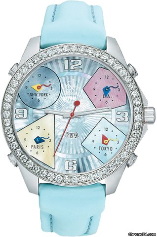Jacob & Co. Five Time Zone - 47mm, 3.25ct Bezel watches