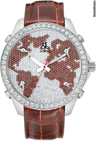 Jacob & Co. Five Time Zone - 40mm, 2ct Bezel watches