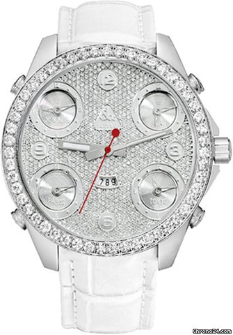 Jacob & Co. Five Time Zone - 47mm, 3.25ct Bezel watches