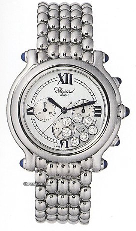 Chopard Happy Sport Classic Round 7 Floating Diamonds watches