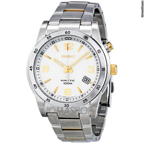Seiko Kinetic Two-tone Stainless Steel Mens Watch SKA503 watches