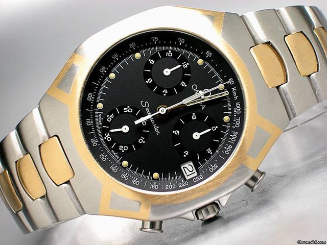 Omega "Seamaster Chronograph" EDELSTAHL/GOLD watches