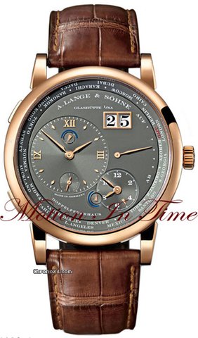 A. Lange & Sohne LANGE 1 TIMEZONE - ROSE GOLD - WORLD TIME W/ POWER RESERVE watches