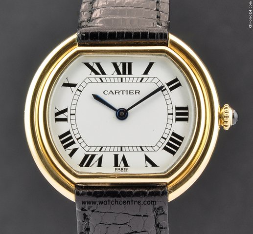Cartier 18k Y/G White Dial Manual Wind Gents Vendome watches