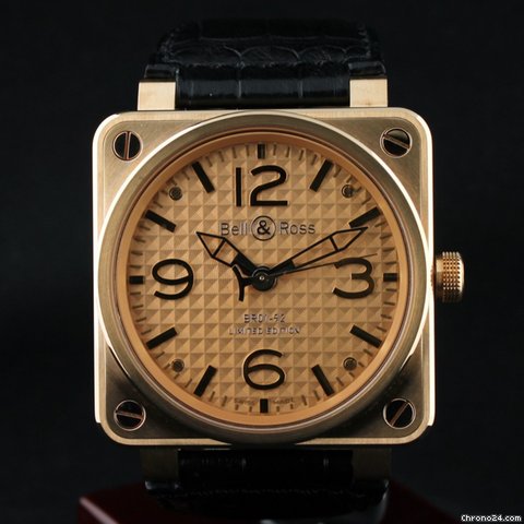 Bell & Ross 18k Rose Gold BR 01-92 GOLD INGOT Ltd watches