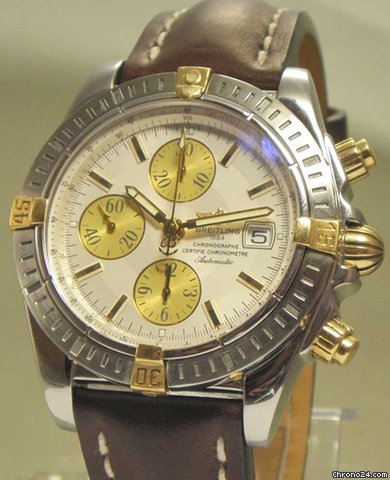 Breitling Chronomat Evolution Stahl/Gold B&P watches
