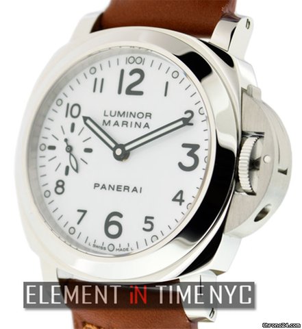Panerai Luminor PAM 113 Stainless Steel White Dial NIB watches