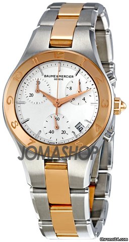 Baume & Mercier and Linea Rose Gold Chronograph Ladies Watch MOA10016 watches