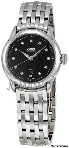Oris Artelier Black Dial Diamond Ladies Watch 561-7604-4099MB watches