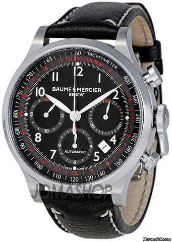 Baume & Mercier and Capeland Black Dial Chronograph Mens Watch MOA10001 watches