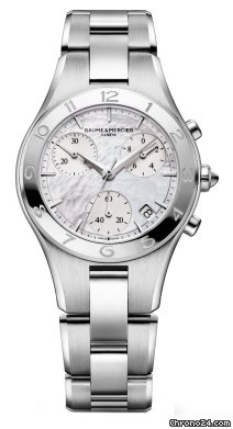 Baume & Mercier and Linea Chronograph Mother of Pearl Diamond Ladies Watch MOA10012 watches