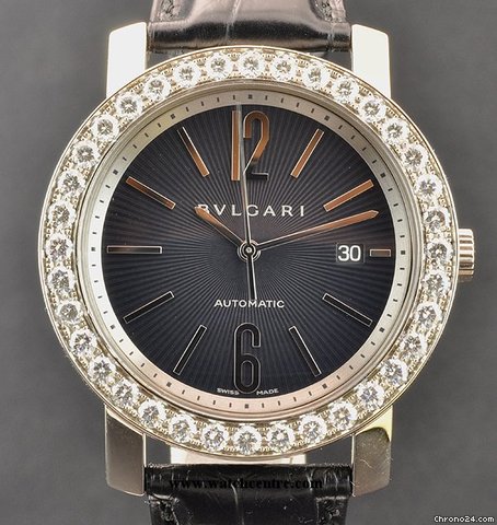 Bulgari 18k White Gold Diamond Bezel Gents BBW42C5GDLDAUTO watches