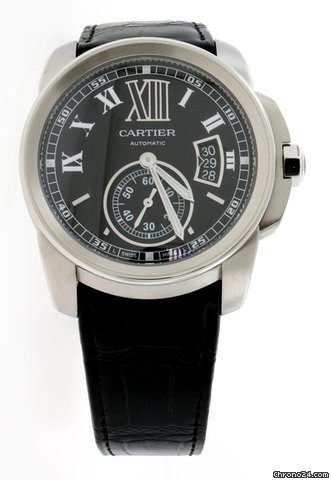 Cartier CALIBRE DE CARTIER STEEL - BLACK DIAL - ON SALE watches