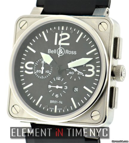 Bell & Ross BR 01-94 Chronograph Stainless Steel NIB watches