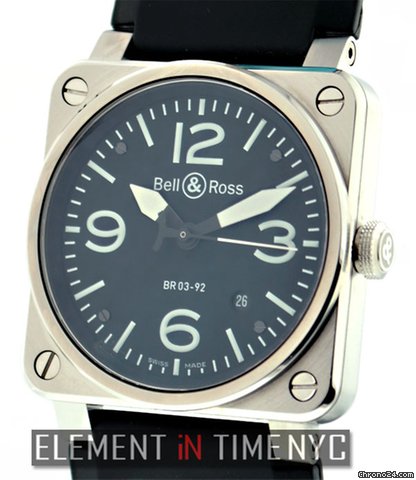 Bell & Ross BR 03-92 Stainless Steel 42mm NIB watches
